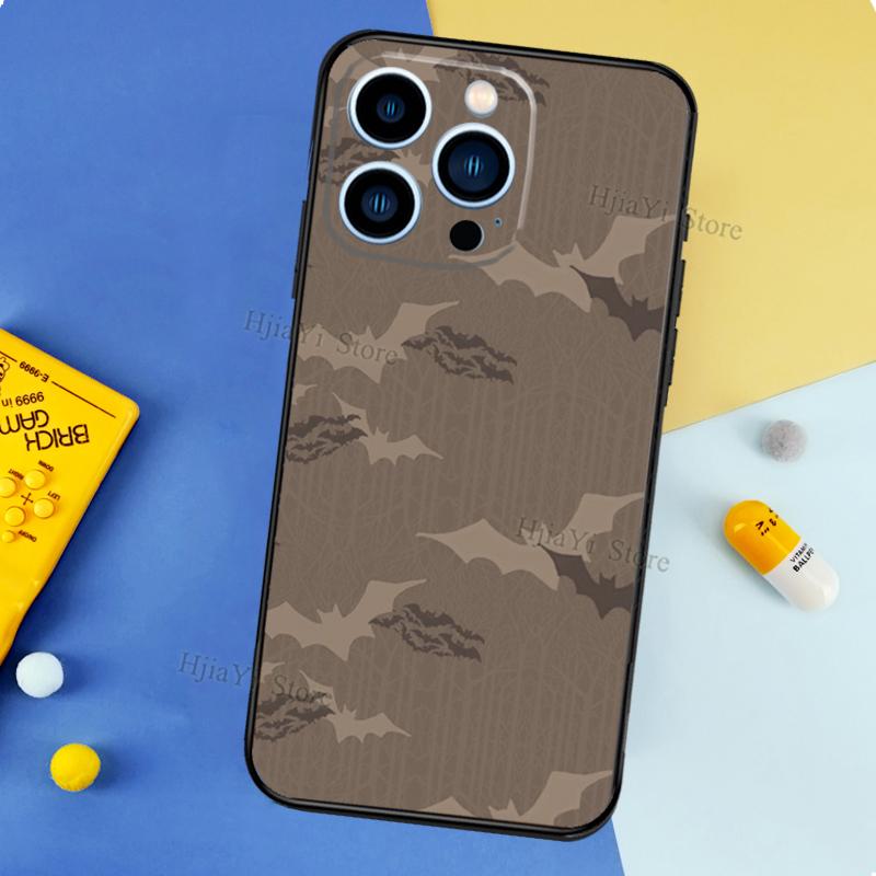 Goth Vampire Bat Gothic Case For iPhone 12 13 Pro Max X XS XR Plus Case For iPhone 11 14 15 16 Pro Max Coque