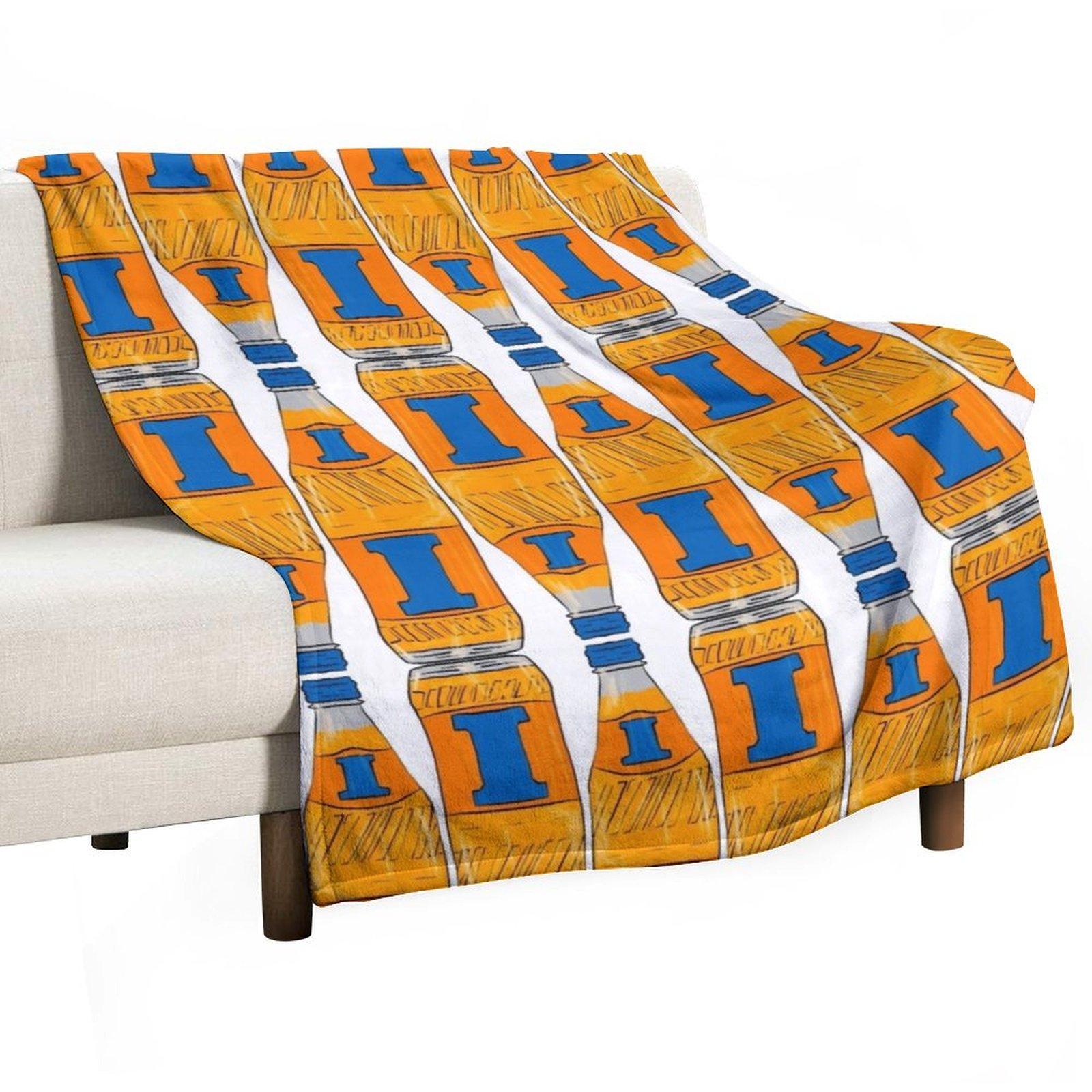 

Bru Throw Blanket Travel christmas gifts Cute Plaid Bed covers Blankets 30x40in