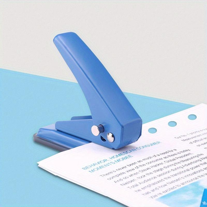 1PC Single Hole Punch, 20 Sheet Puncher Heavy Duty Paper 1/4 Hole Punch Capacity Metal Hole Puncher with Skid-Resistant Base for Paper
