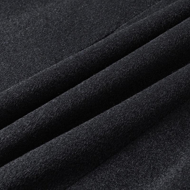 FAPAI Men's Merino Wool & Cashmere Blend Mid-Length Overcoat