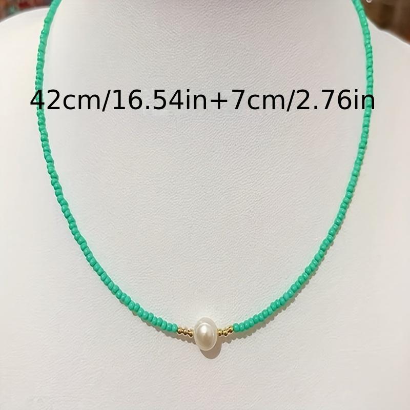 Natural Freshwater Pearl Adjustable Necklace, Versatile Clavicle Chain for Women Daily Wear
