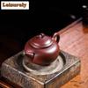 111ml Handmade Yixing Purple Clay Teapots Horizontal Pot Raw Ore Aubergine Mud Kettle Zisha Tea Set Drinkware Supplies Ornaments