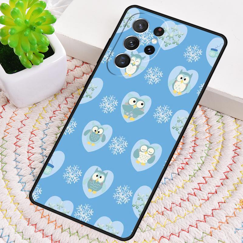 

Christmas Owl Phone Case for Samsung Galaxy note 10 pro S26 Ultra S23 S24 FE S25 S21 S22 PLUS shockproof Cove Galaxy S21+ 5G