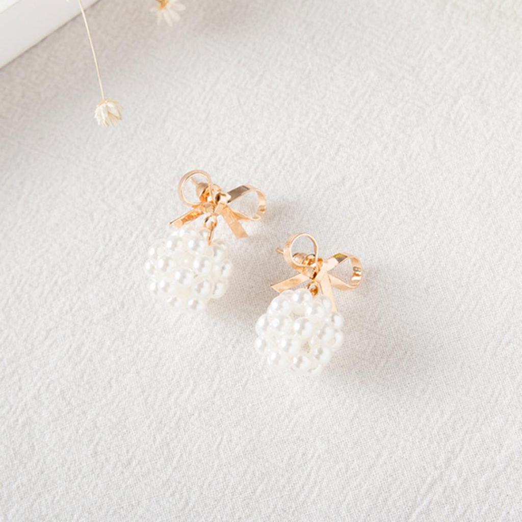 Mode Frauen Bowknot Stud Ohrring Stetement Schmuck Party Geschenk