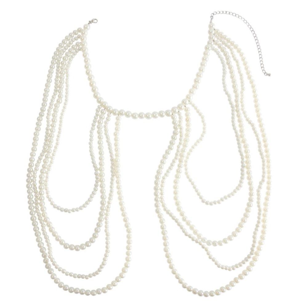 Round Bead Body Chain Jewelry Handmade Jewelry Shoulder Body Chain  Fashion Events