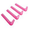 4 db Jégkorcsolya Védő Csúszásgátló Puha Műanyag Állítható Hokikorcsolya Pengevédők Otthon Rózsavörös
