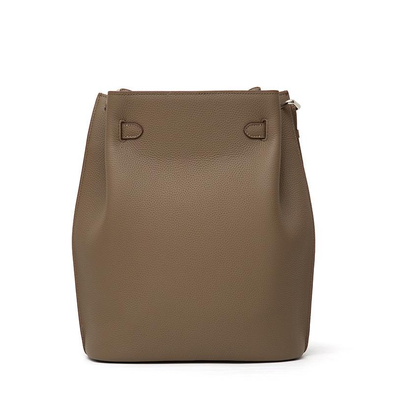 Neue Togo Oberleder Rindsleder Eimer Tasche lässige Ein Schulter SoKelly Leder Hufeisen Ein Schulter Tragetasche