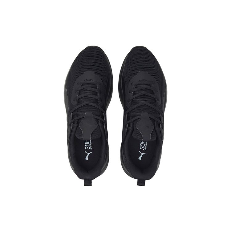 Puma Softride Sports Fabric Shock Absorbing Non-Slip Wear-Resistant Breathable Lightweight Low-Top Running Shoes Men sneaker Black 376186-01