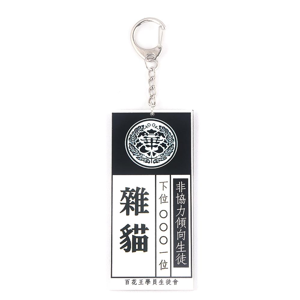 Anime Kakegurui Compulsive Gambler Keychain Jabami Yumeko ID Card Acrylic Pendant Necklaces Eardrop Cosplay Jewelry Gift