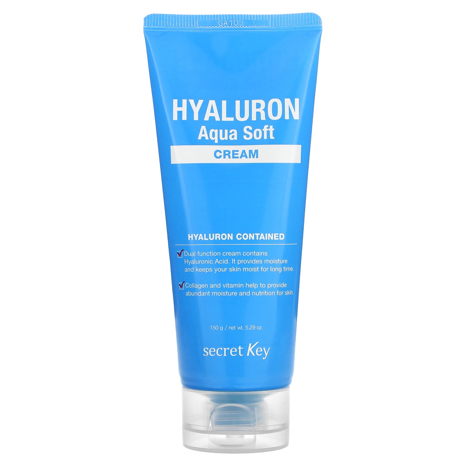 Secret Key, Гиалуроновый крем Aqua Soft, 150 г (5,29 унций)