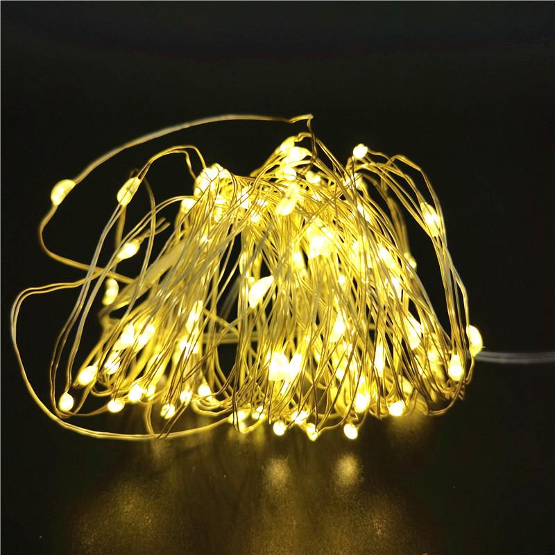 5pcs 2m LED String Lights Holiday Fairy Lights Copper Wire Garland Christmas Tree Decor Wedding Party