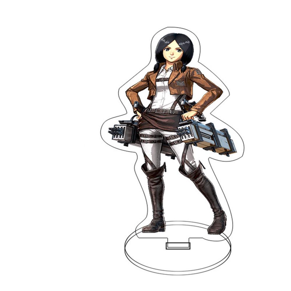 Charm Anime Fans Gifts HD Figure Attack on Titan Alan Yeager Hanji Zoe Acrylic Stand Model Desktop Decoration Series 15cm