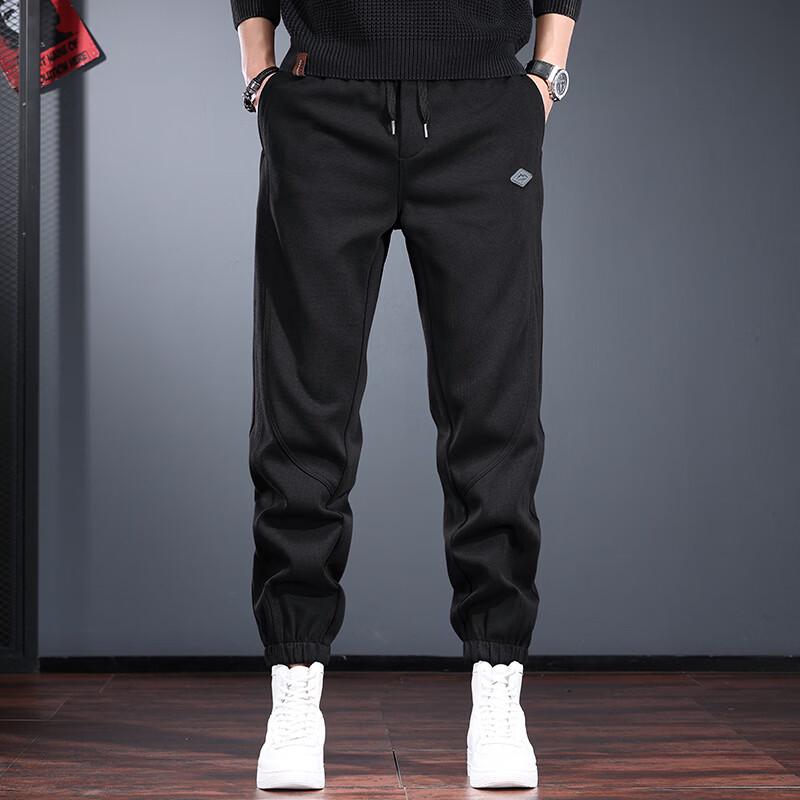 Мужские американские ретро тяжелые вязаные спортивные штаны S