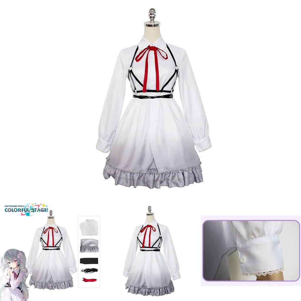 Projekt Sekai Bunte Bühnenfeat. Miku/Rin Cosplay Kostüm Outfit Stilvolle Lolita Uniform Perfekt Für Halloween Partys