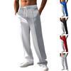 Herren Farbblock Patchwork Lässige Hose, Oversized Lockerer Gerader Schnitt Lange Hose für Frühling Herbst 2025