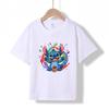 XH30 MINISO 2026 Sommer Neues Bedrucktes Baumwoll-T-Shirt mit Rundhalsausschnitt für Kinder von 1-16 Jahren, Jungen und Mädchen