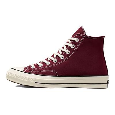 Chuck 70 High Recycled Canvas - Deep Bordeaux Unisex Spor Ayakkabı Kırmızı 171567C