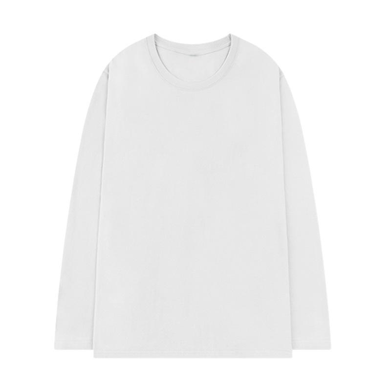 New 2023 Autumn/Winter European & American Women's Solid Color Round Neck Long Sleeve T-shirt