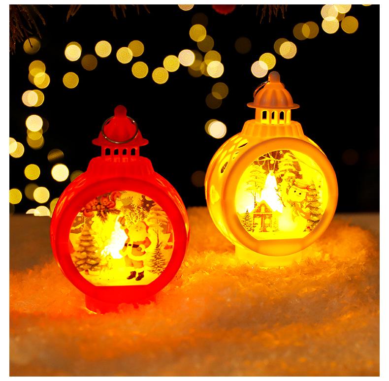Nordic Christmas LED Lantern Ornaments - Creative Candle Lamp Decorations
