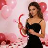 Cupid's Bow and Arrow Set Valentine's Day Weddings Decor Photobooth Props Romantic Angel Costume Couple Party Accessories