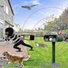 Solar Ultrasonic Cat Repeller Outdoor Cat Repellent Adjustable Sensitivity And Frequency Ultrasonic Cat Repellent For Repelling Pests Garden Protector