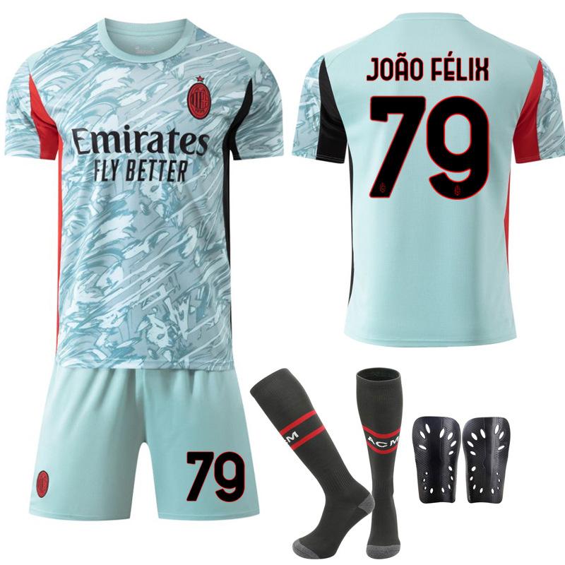 2526 Away Club No. 10 Leo Felix Jersey Sports Children's AC Milan Away Football Jersey