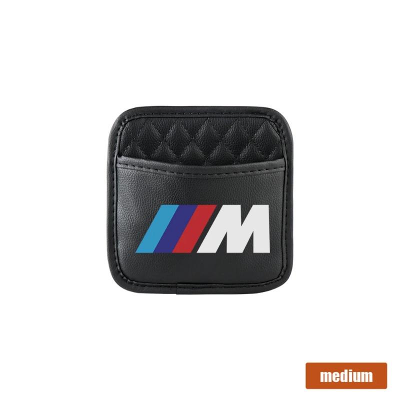 1 szt. Samochodowe Organizery Samoprzylepne Kieszonki Pudełko do Przechowywania w Samochodzie Torba Kolekcjonerska na Karty Telefon Klucze Samoprzylepna Kieszonka do BMW M Performance