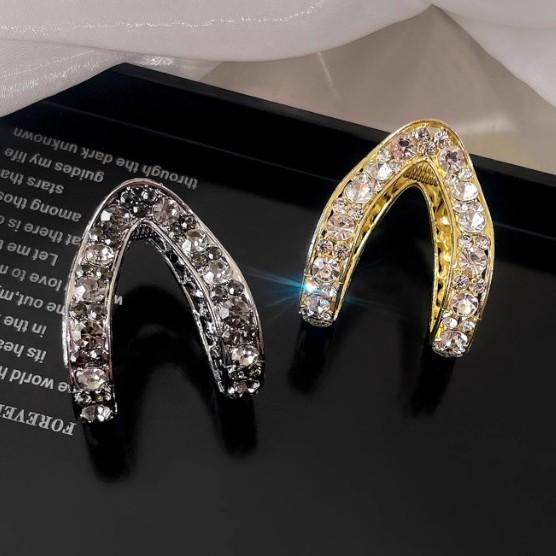 High ponytail fixed artifact grab clip female back head half tie hair headgear hairpin v-clip hairpin matte