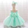 Baby Girls Princess Dress 3D Flower Formal Gown Piano Performance Wedding Party