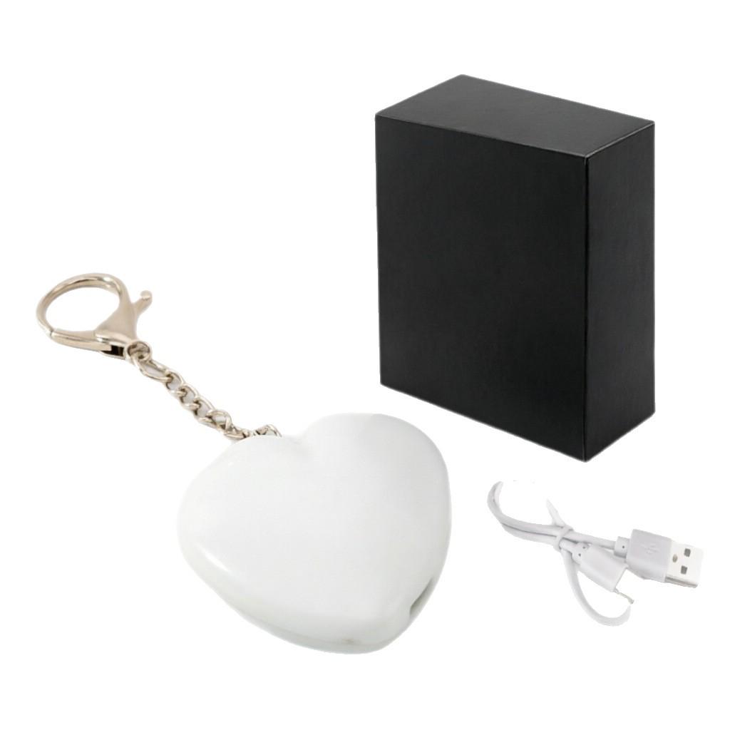 Pink Shell USB Rechargeable Heart-Shaped LED Backpack Light