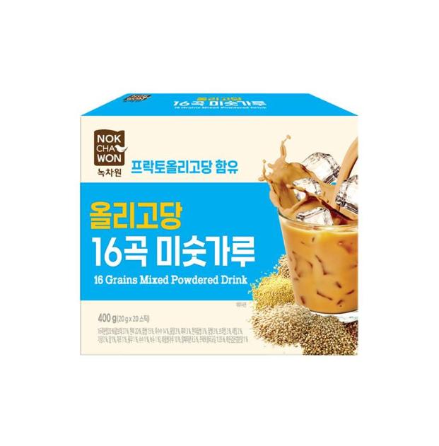 Nokchawon 16-Grain Misutgokmul Tea with Oligosaccharide 20 Sticks — Nutritious & Sweet Grain Blend 1 box