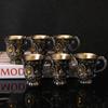 Metalowy kieliszek do alkoholu w stylu antycznym Vintage Barware Pojedyncza miarka Whiskey Wino Alkohole Dekoracja