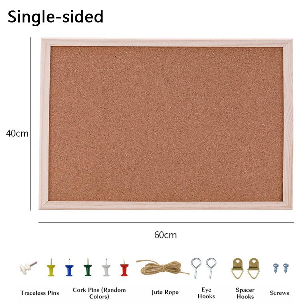 Wood Cork Display Panel Soft Memo Bulletin Board Home Decor Letter Message Boards