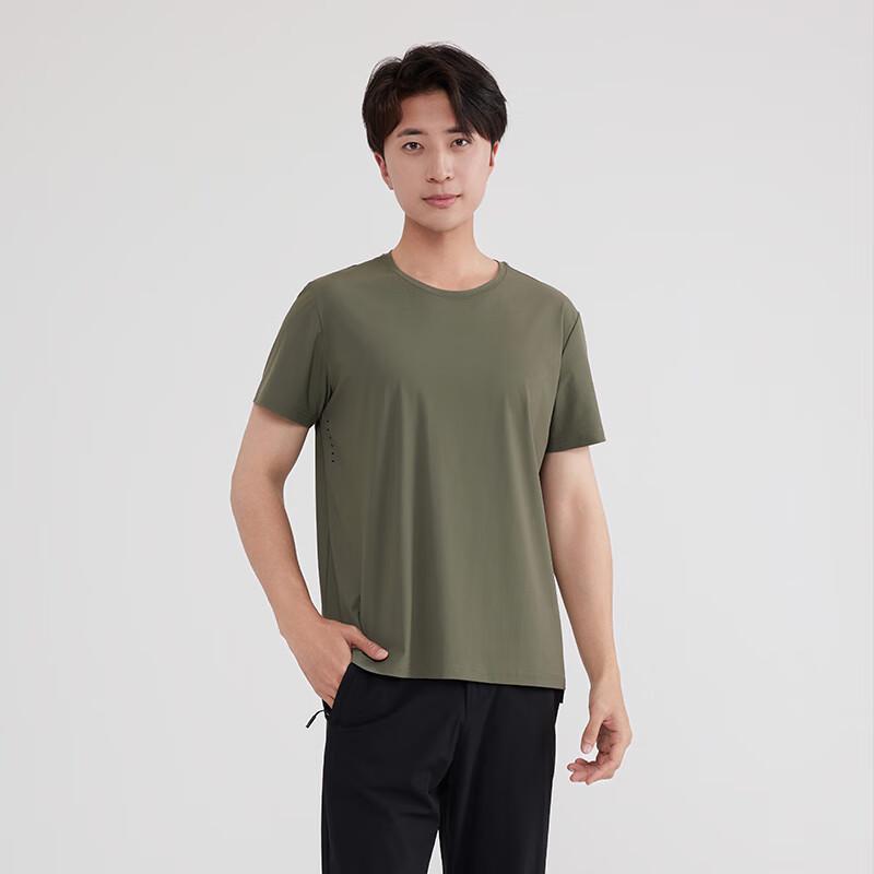 Unisex Ice Silk Round Neck Short Sleeve T-shirt
