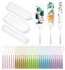 30Pcs Small Bookmark Tassels for DIY Projects Graduation Gift Tag Blank Transparent Clear Acrylic Bookmarks
