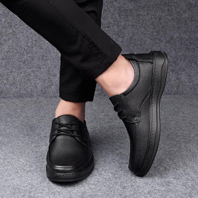 Fashion 2024 Hot Leather Shoes Mens Soft Shoes Mans Comfortable Casual Men Oxford Shoes Driving Shoes Business Office Formal Work Shoes
