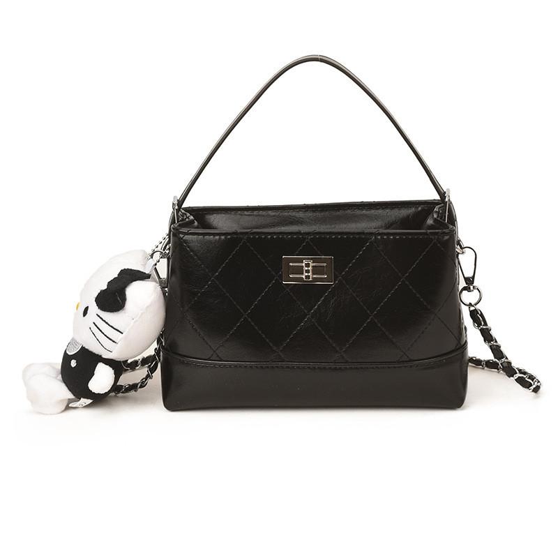 IELGY Ladies Messenger Bag Fashionable All-Match Portable Diamond Square Bag