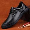 Mode Lyxmärke Herr Oxford Skor Mode Handgjorda Äkta Läderskor Klassiska Business Casual Skor Man Formella Klänningsskor