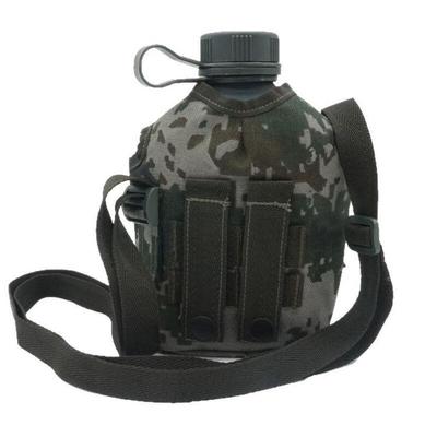 Outdoor Tactical Flat Water Bottle with Shoulder Strap