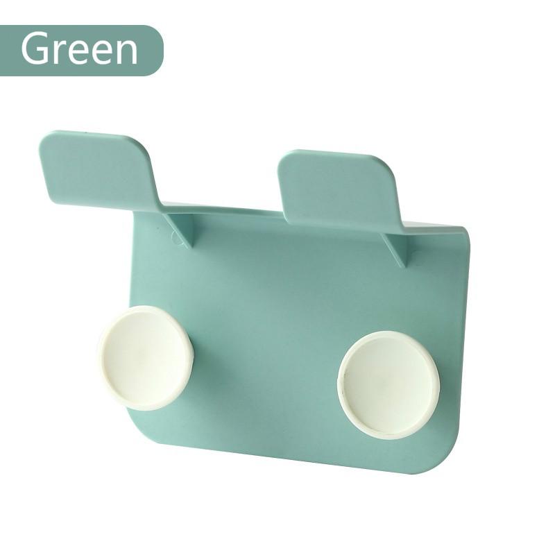 2PCS Hair Dryer Free Punch Bathroom Toilet Toilet Storage Rack Wall-mounted Hair Dryer Rack Hair Dry