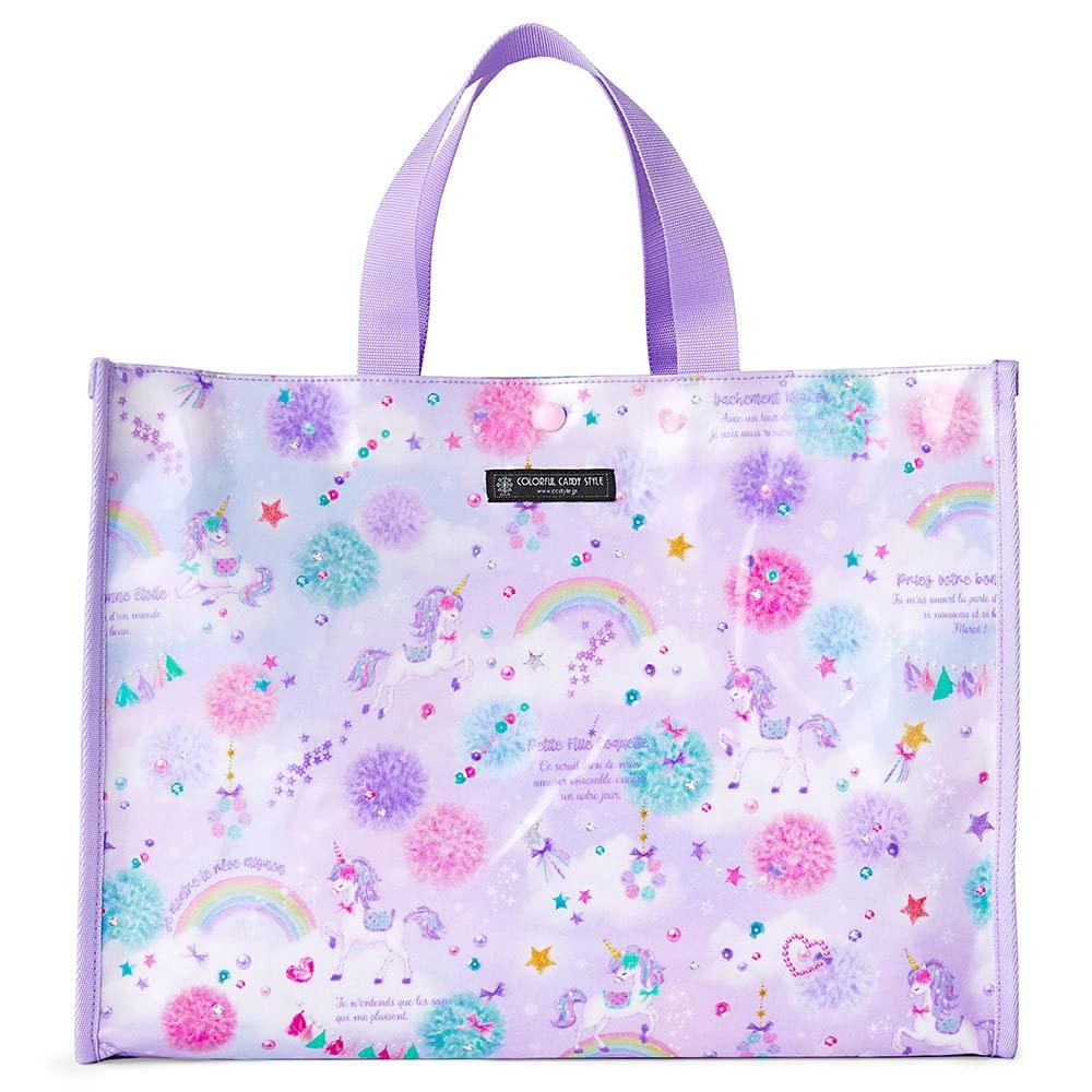 BUNTE CANDY STYLE Pooltasche Mädchen Kinder Vinyl Wasserdicht Wasserabweisend Schwimmtasche Einhorn Fantasie CGN0354800