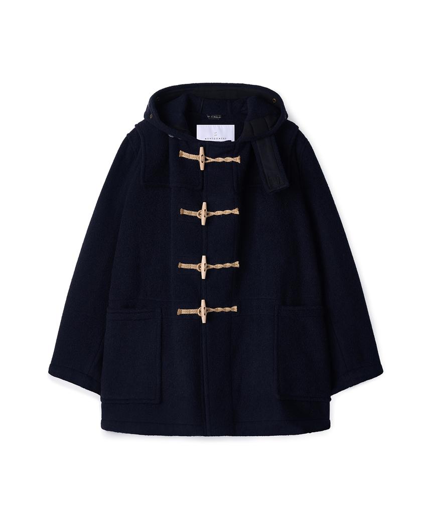 Montgomery Short Original Duffle Coat With Wooden - Navy