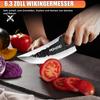 Set de Cuțite de Măcelărie cu Lamă din Oțel cu Carbon Ridicat Forjate Manual cu Mâner Ergonomic din Lemn Set de Cuțite de Bucătărie