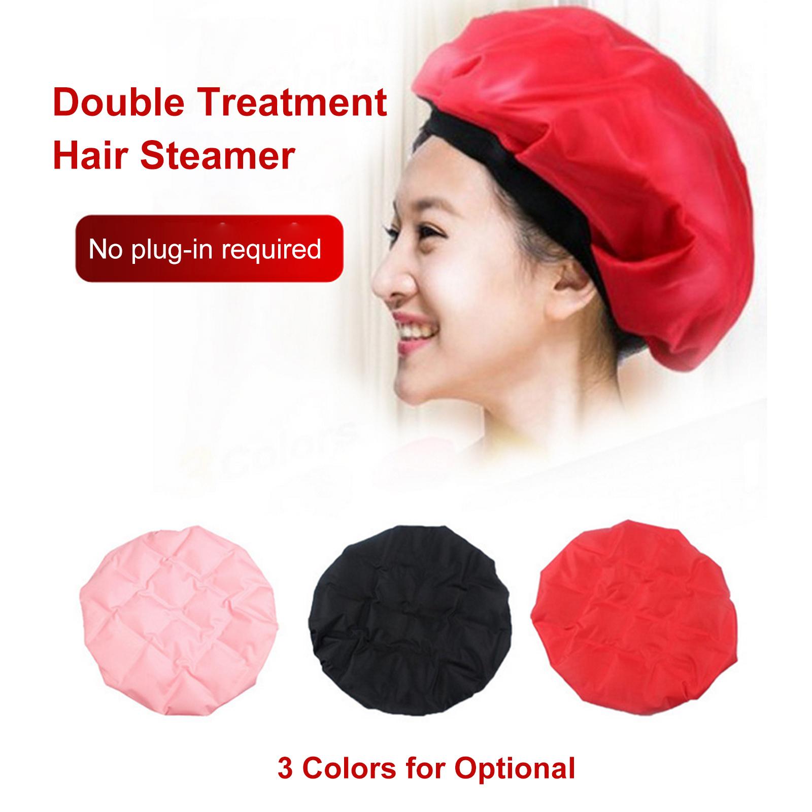

Hair Conditioning Hat, 2 in 1 Hot and Cold , Wired, Microwaveable, for Treatment, with Heat, Home Salon Use