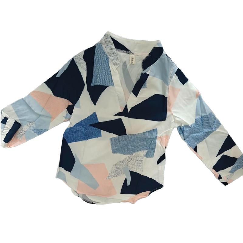 Mens Summer Hawaiian Cotton Shirt With Printed Pattern For Casual Beachwear