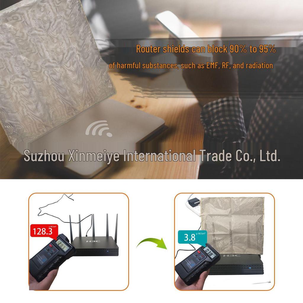 Anti-Radiation Copper Nickel Router Cover