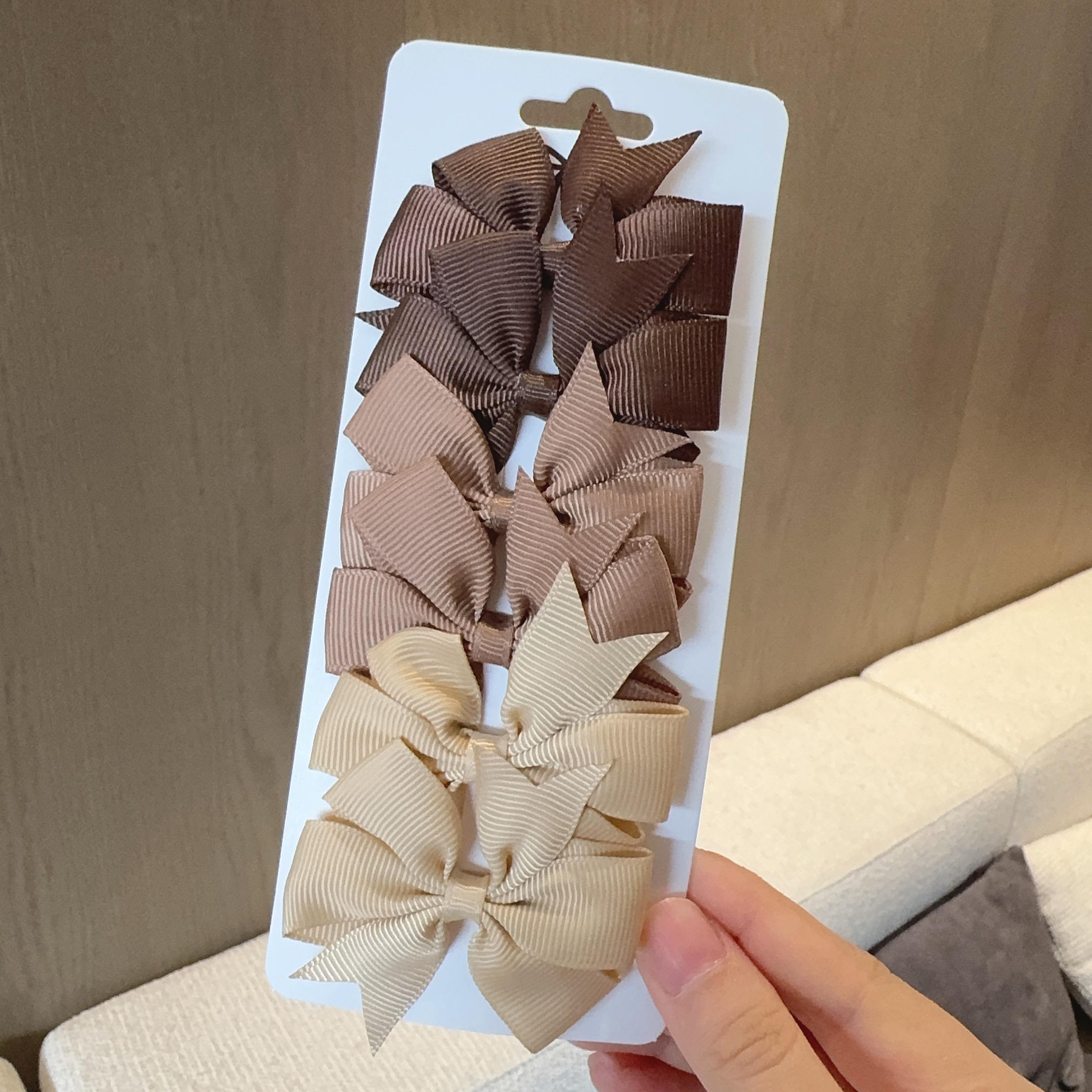 

6Pcs Baby Cheer Bows Hair Clip for Girls Solid Color Hairpins Barrettes Handmade Headwear Kids Lovely Hair Accessories 2.5Inch