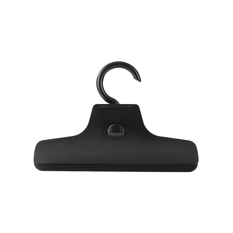 1PC Seamless Trouser Clip, Foldable, Wrinkle-resistant, Durable Plastic Clothes Hanger, Space-saving Wardrobe Storage, Clothing Clip.