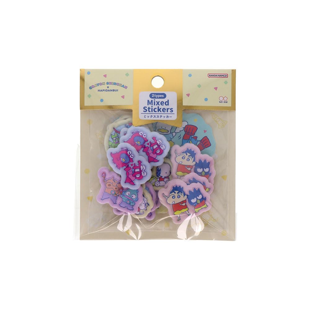 Stationery Crayon Sanrio Characters Sticker Assortment Happy Birthday S8814830 Sun-Star Shin-chan