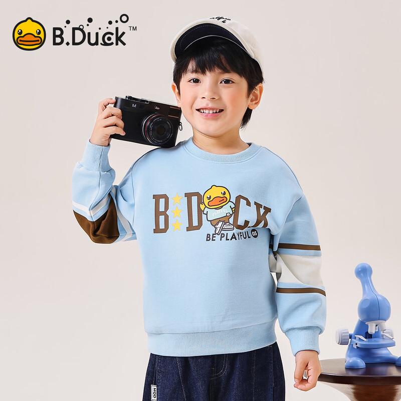 B.Duck Boys' Cartoon Print Sweatshirt